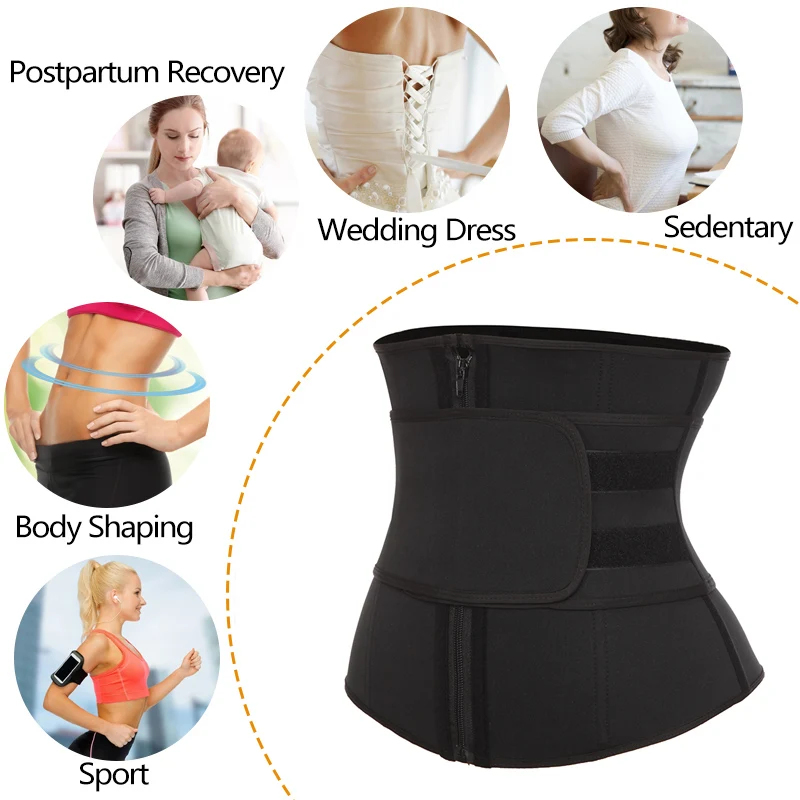 9 костей Талии Тренажер Корсеты неопрена сауна пот пояс для похудения
