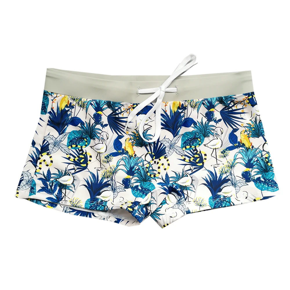 Новый бренд мужские плавки боксеры Брендовые сексуальные пляжные шорты костюм