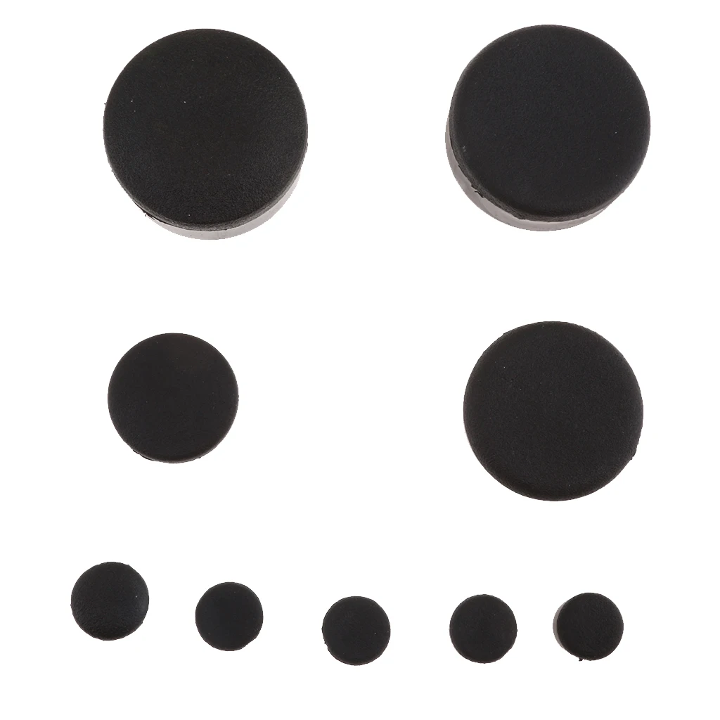 Комплект черных резиновых заглушек для мотоциклетной рамы Suzuki GSXR1000 K5 (2005