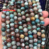 top natural chinese turquoises stone beads round loose beads for jewelry making diy charm bracelet handmade 6 8 10mm 15 strand