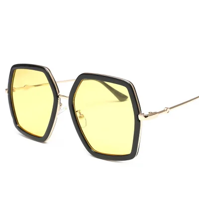Квадратные роскошные солнцезащитные очки фирменные дизайнерские женские