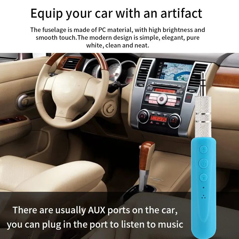 Аудио приемник автомобильный комплект 3 5 Jack музыкальный прием вещания Bluetooth 4 1 HD