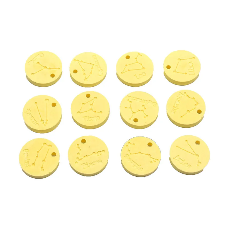 12 созвездий диски подвеска эпоксидная смола силиконовая форма инструменты для