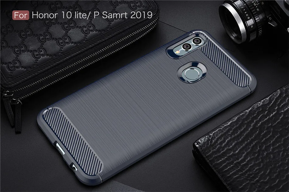 Whyes силиконовый чехол для huawei P Smart Plus, ударопрочный чехол из углеродного волокна, мягкий чехол из ТПУ для телефона huawei P Smart Z