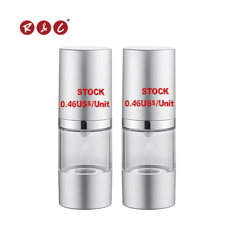 

stock low price cylinder filling bottle sprayer airless pump bottle 10ml