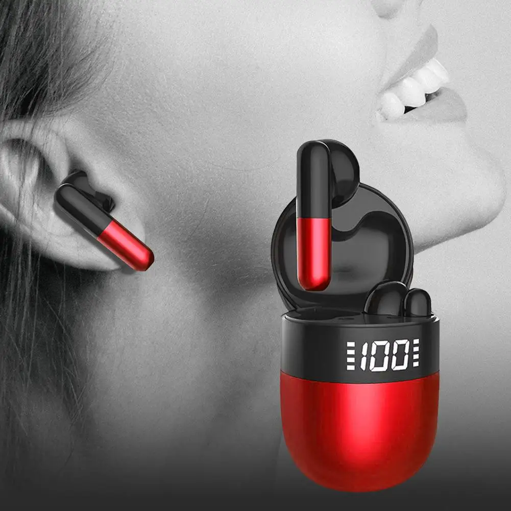 

J28 TWS Wireless Bluetooth 5.0 Headphones With Charging Box Stereo Sports IPX5 Waterproof Earbuds For IPhone /Android/ Tablets