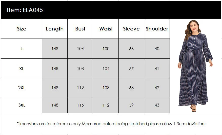 3XL размера плюс мусульманское абайя женское свободное Макси платье с длинным