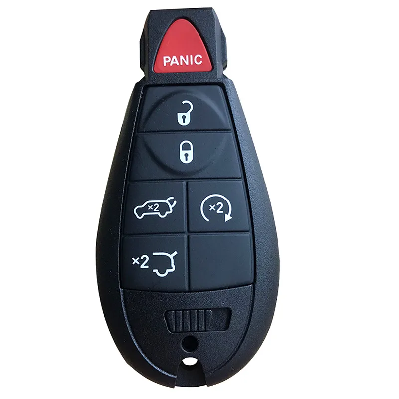 

5* BRAND NEW REPLACEMENT Shell Smart Remote Key Housing Fobik Case Button Keyless Entry Fob for Dodge For Chrysler Uncut Blade