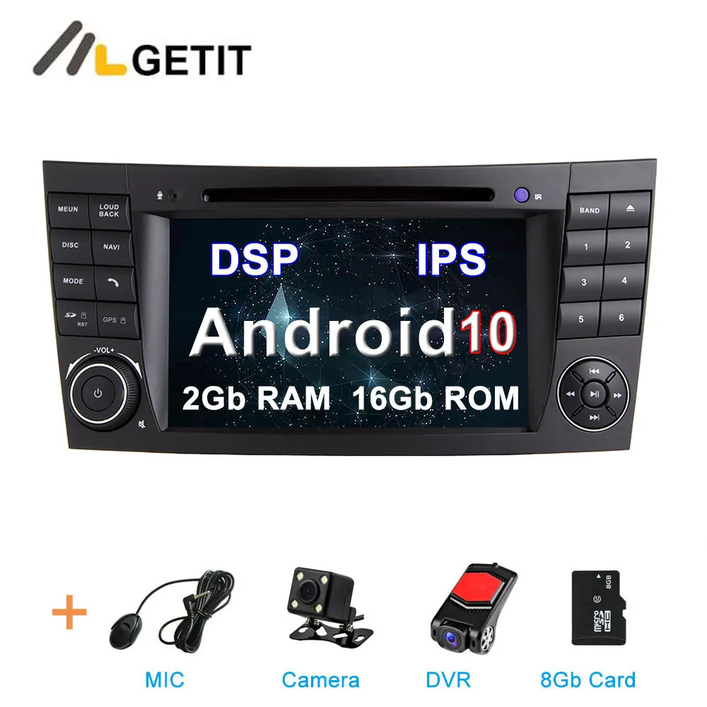 2G CAMERA-DVR-SD-DSP Ips DSP Android 10 Автомобильный DVD стерео Мультимедийный Плеер для Mercedes/Benz W211 W209 W463 W219 с радио WiFi BT gps - Цвет: 2G CAMERA-DVR-SD-DSP