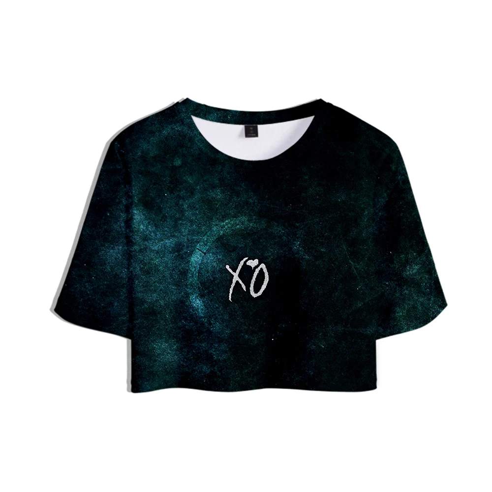 Канадский певец Weeknd Abel Makkonen Tesfaye 3D топы короткая женская футболка сексуальная