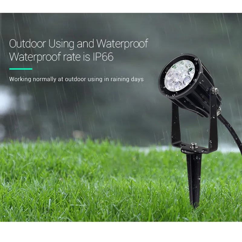 

Miboxer FUTC04 6W led Lawn Light RGB+CCT Garden Light Waterproof IP66 Outdoor Lighting AC100~240V 50/60Hz