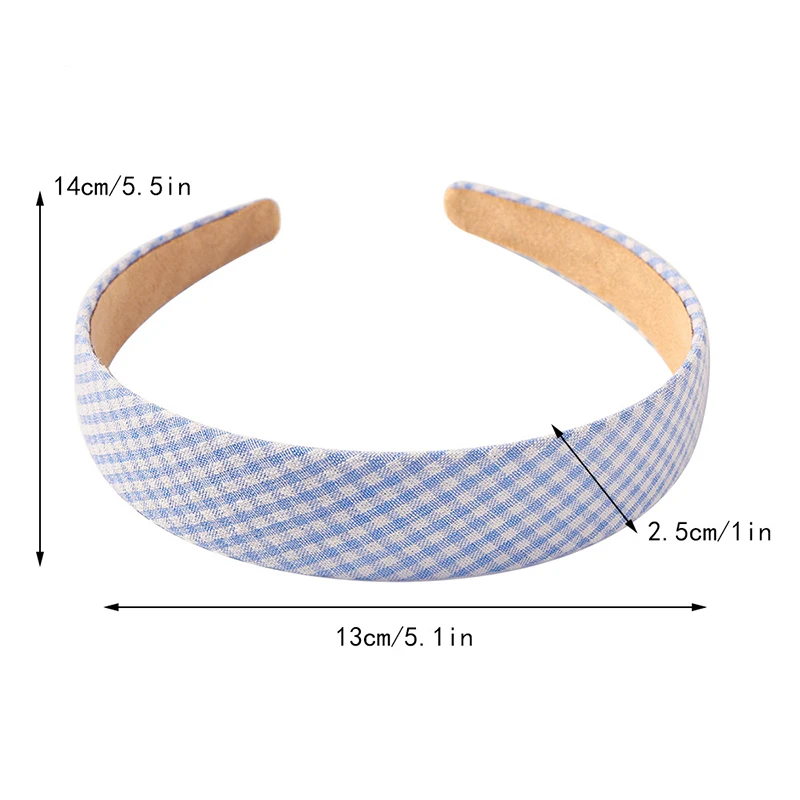 

1pcs Vintage Floral Wide Headbands Solid Flower Plaids Hairbands Set for Women Head Wrap Girls Tiara Elegant Headweard