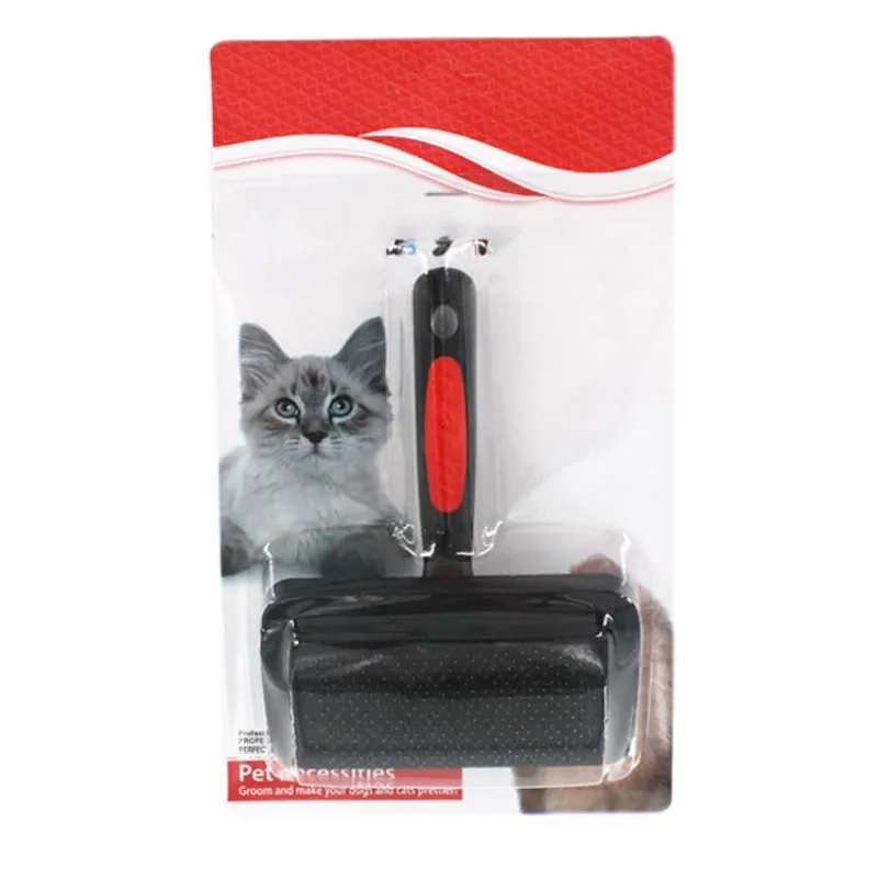 

Pet Dog Claw Print Anti-slip Stainless Steel Comb Pets Grooming Supplies for Removing Hair Knot