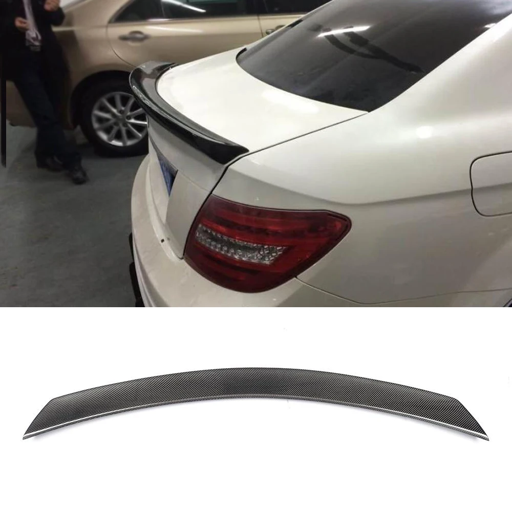 Спойлер заднего багажника крыла губа для Mercedes Benz C Class W204 C180 C200 C250 C300 C63 AMG Coupe 2008 2014