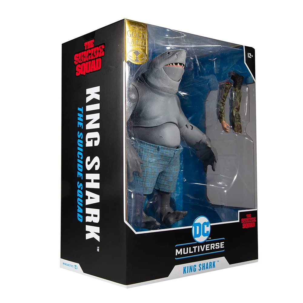 

Mcfarlane Multiverse Build King Shark Gold Label Action Figure Halloween Gift Toys for Boys Collectible Figurines