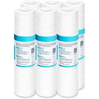 10 micron string wound water filter universal whole house replacement cartridge sediment filters for well water 10x2 5