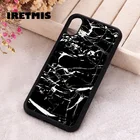 Чехол Iretmis 5 5S SE 2020 для телефона iphone 6 6S 7 8 Plus X Xs Max XR 11 12 13 MINI Pro, Силиконовый ТПУ, черный, белый, мраморный