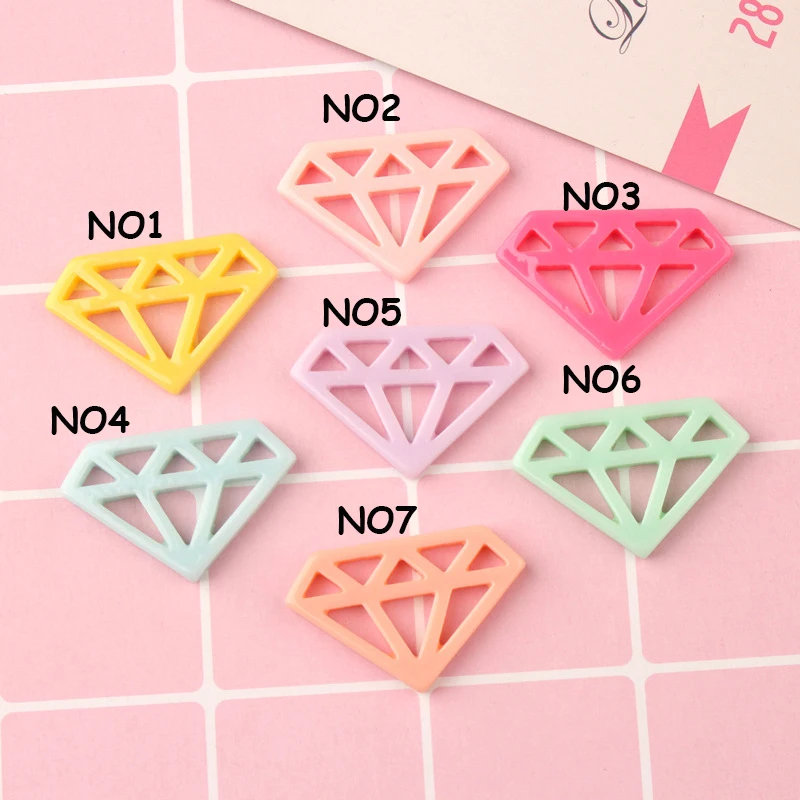 

geometric DIY painted resin accessories children's handmade inkpad materials DIY refrigerator stickers wholesale