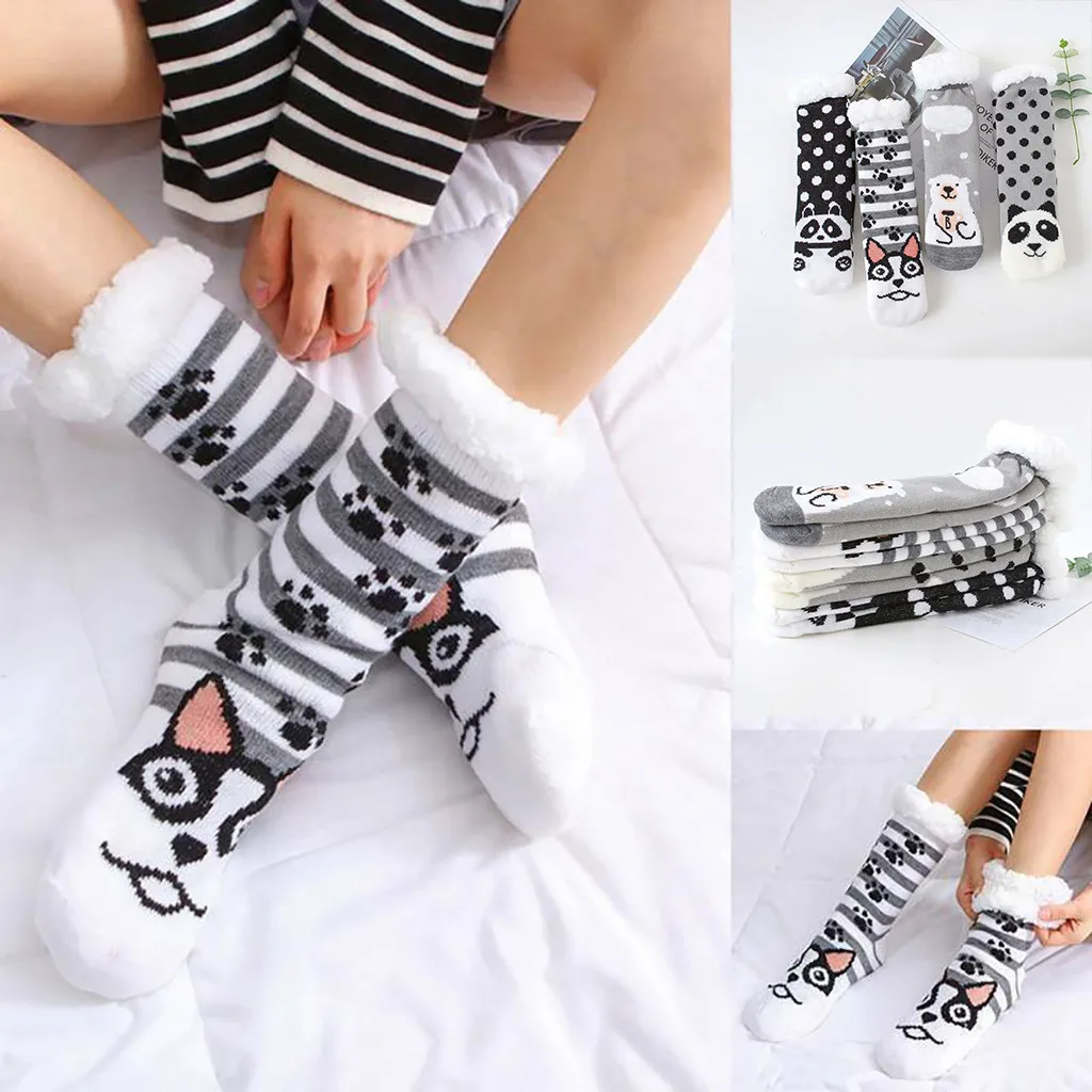 Носки Рождественские Зимние забавные носки для взрослых и женщин мягкие теплые