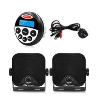 marine bluetooth radio boat stereo audio sound system fm am mp3 player4 inch marine waterproof motorcycle speakerusb cable
