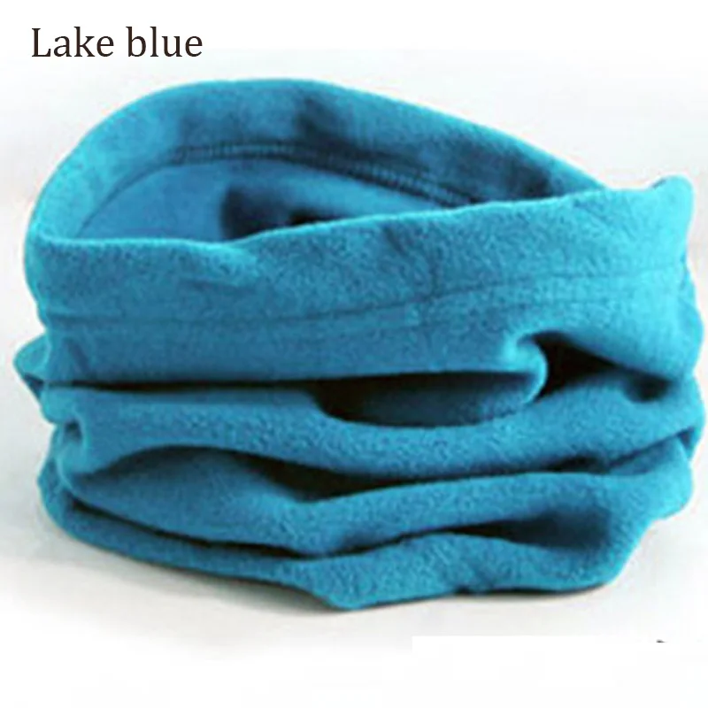 Lake Blue Многофункциональный теплый флисовый шарф для шеи и Шапка-бини, зимняя теплая маска для лица для женщин и мужчин, зимняя шапка для улицы - Цвет: Lake Blue