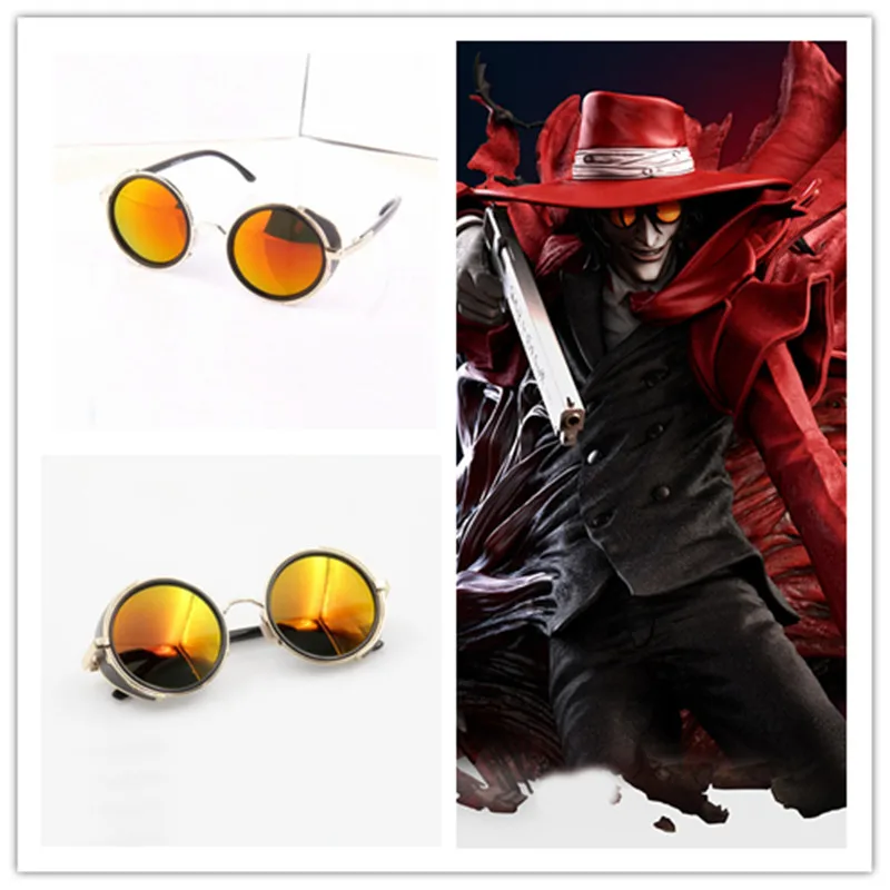 Аниме Хеллсинг Алукард косплей реквизит вампира Охотник очки оранжевые