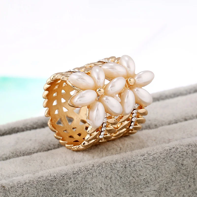 Модная женская имитация жемчуга цветок Стразы Имитация шаль Пряжка Шарм для