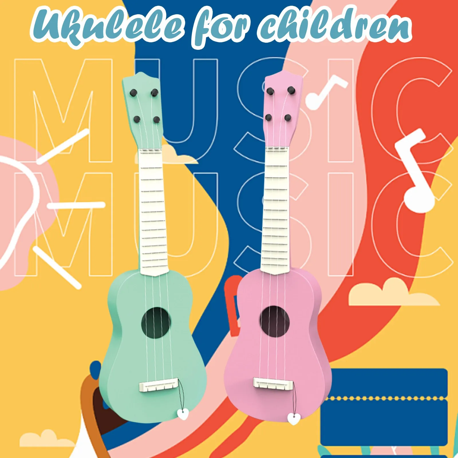 

Musical Guitar ukulele Instrument Boys Musical Instrument Children Educational Play Toys Kid School Play Game For Beginners