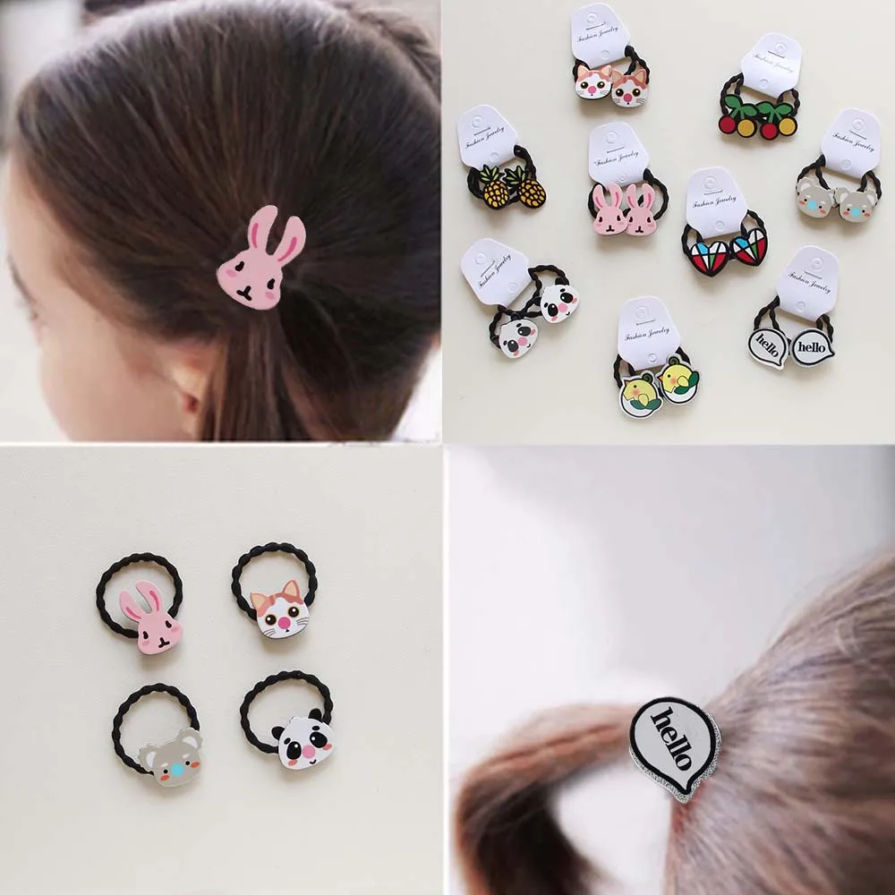 2 шт. Детские резинки для волос в виде животных| |