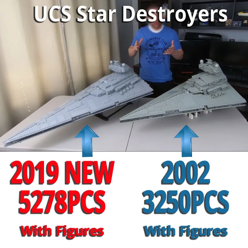 В наличии UCS 81098 имперский Звездный Разрушитель план фильма Звездные войны