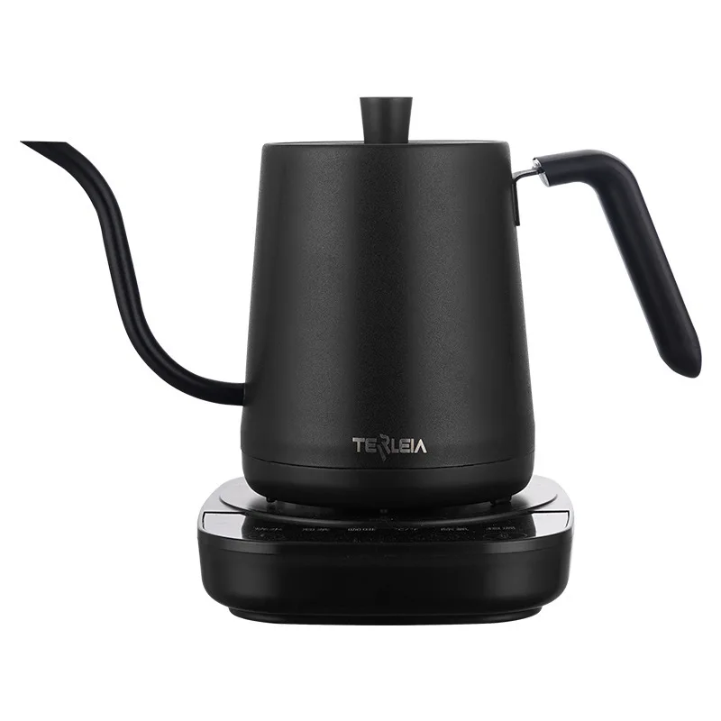 

900ml Electric Coffee Pot Hot Water Jug Temperature-Control Heating Water Bottle Stainless Steel Gooseneck Tea Kettle 220V