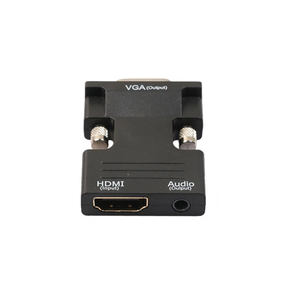 1080P HDMI типа Мама To VGA адаптер мужской цифро-аналоговые аудио и видео конвертер