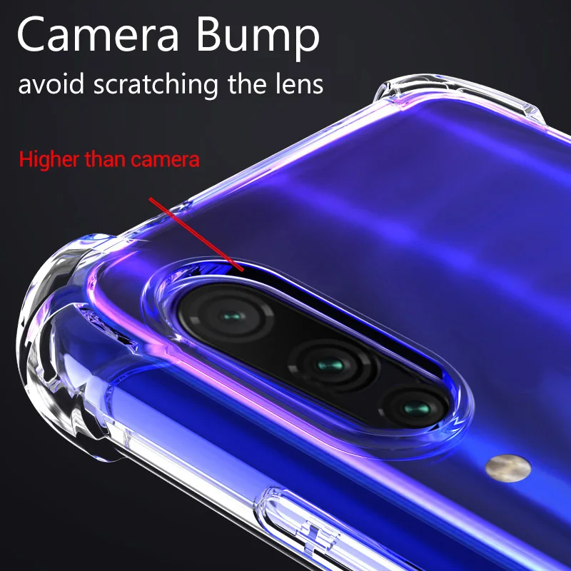 

Premium Hybrid Shockproof Clear Soft Silicone TPU Phone Case Cover for Huawei Honor 8 8A 8X 8X 9 Lite 10i 20i 7A 7C 7X 7S 10Lite