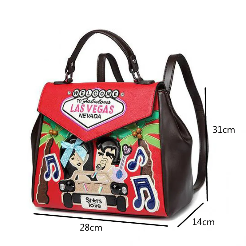 

YourSeason Creative Girls Cartoon Travel Bags Fashion 2021 Leather Ladies Casual Large Capacity Backbags
