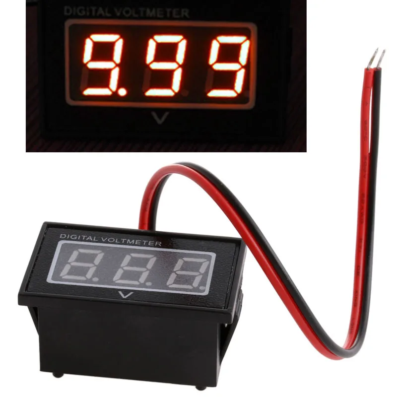 

New Waterproof Battery Meter DC 2.5-30V Auto Car Gauge Digital Voltmeter LED Red