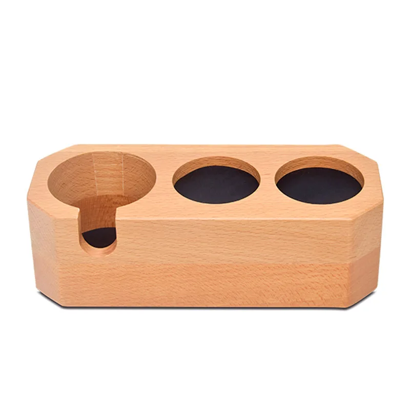 

Italian Coffee Powder Holder Wooden Coffee Tamper Stand Coffee Tamper Pad Coffee Machine Accessories Handle Powder Holder