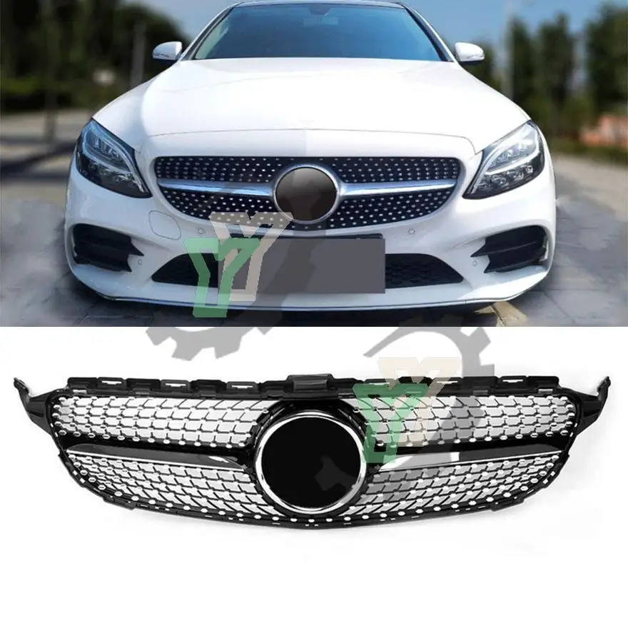 Сетка передней решетки для Mercedes Benz C Class W205 C200 C250 C300 C350 2015 2018 Модифицированная