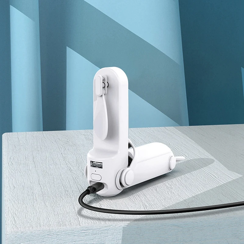 Складной портативный вентилятор с USB зарядкой мини маленький Настольный