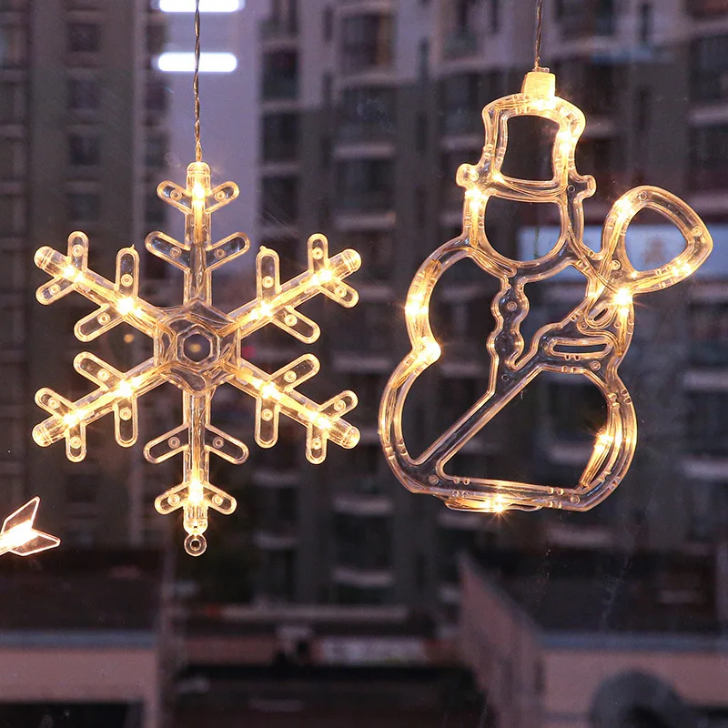 LED Santa Bell Elk String Light Christmas Tree Decoration Pendant Lights Home Party Ornament 2021 Navidad Xmas Gift New Year | Дом и сад