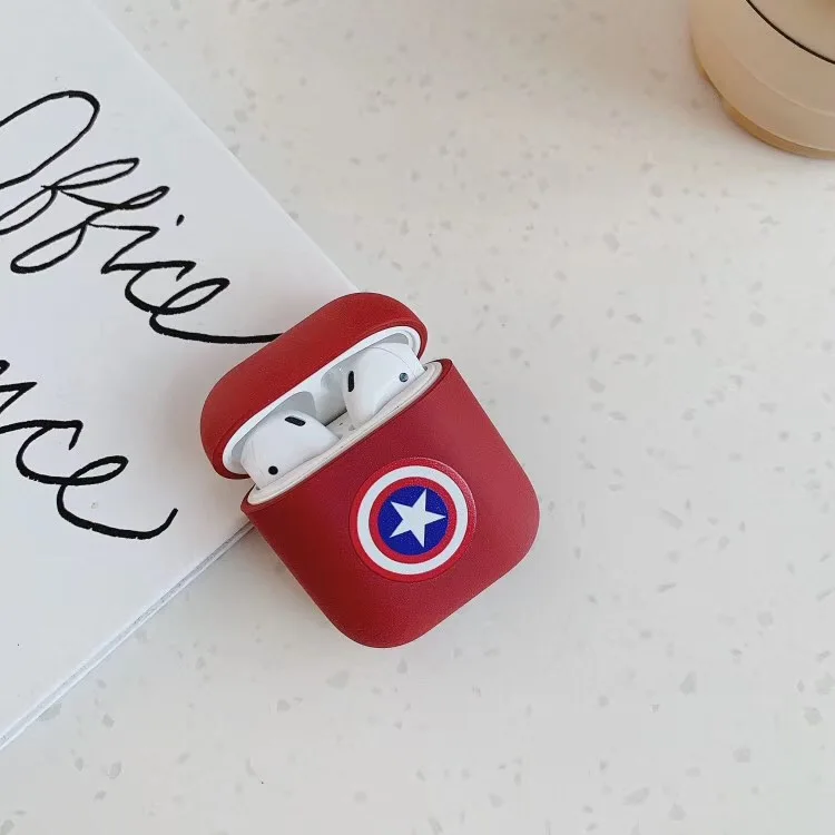 Marvel Мстители мягкий силиконовый беспроводной Bluetooth чехол для наушников Apple AirPods