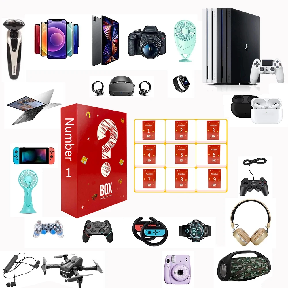 

Самая популярная электронная коробка для загадок на удачу, высококачественные новые случайные подарки, электронный цифровой продукт, рожд...