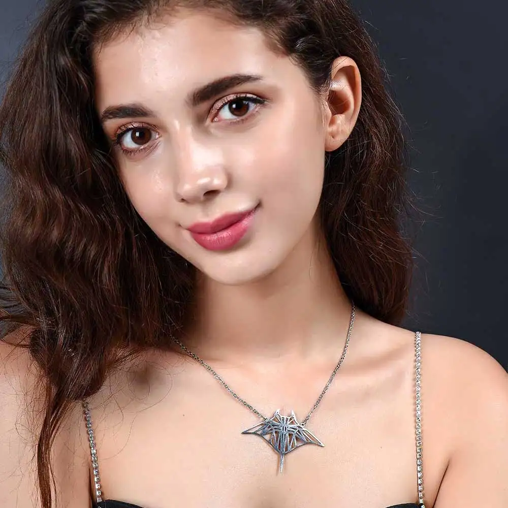 100% нержавеющая сталь Ray Fish модное ожерелье для женщин женские модные ювелирные