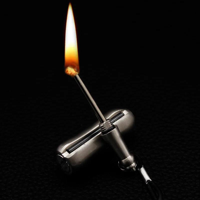 Цинковый сплав Постоянный матча нападающий кремневый поджигатель Портативный