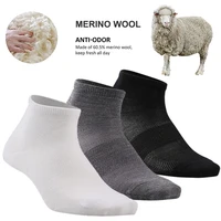 zealwood unisex no cut ankle athletic socks merino wool ultra light running tennis golf socks 3 pairs