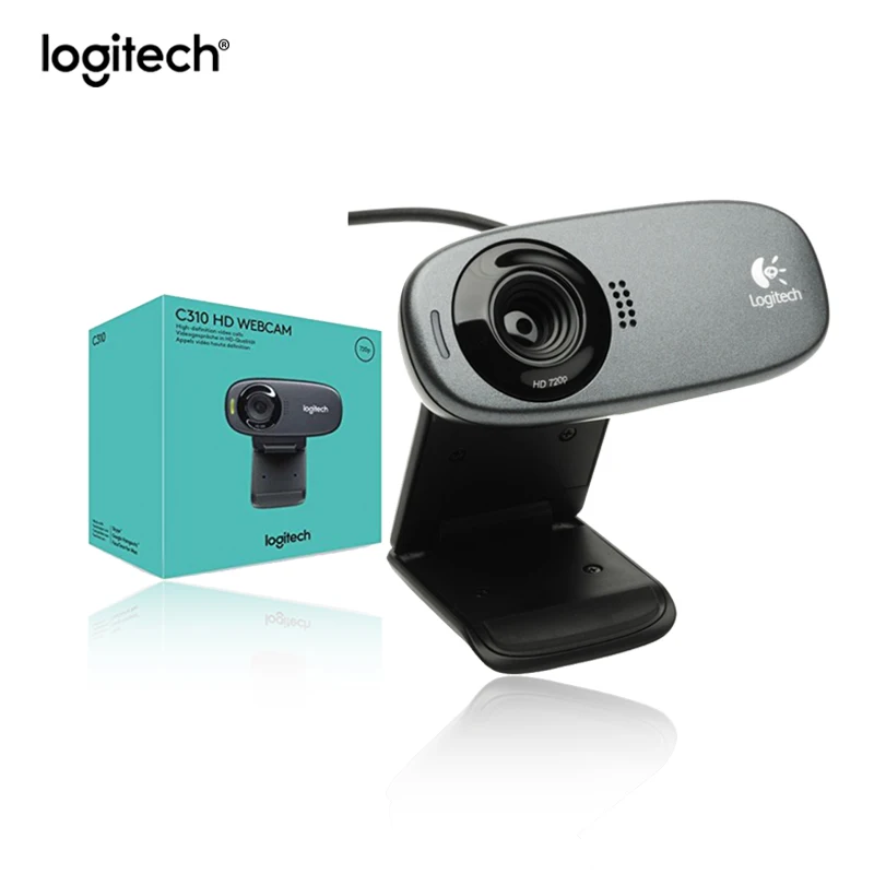Веб камера Logitech C310 HD 720p 5 Мп видео с микрофоном для коррекции освещения новинка в