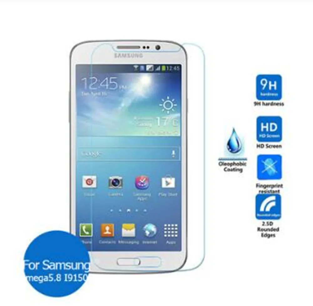 

For Samsung Galaxy Mega 5.8 6.3 Tempered Glass Screen Protector 9h safety protective Film on GT i9152 i9150 I9200 I9205 GT-i9152
