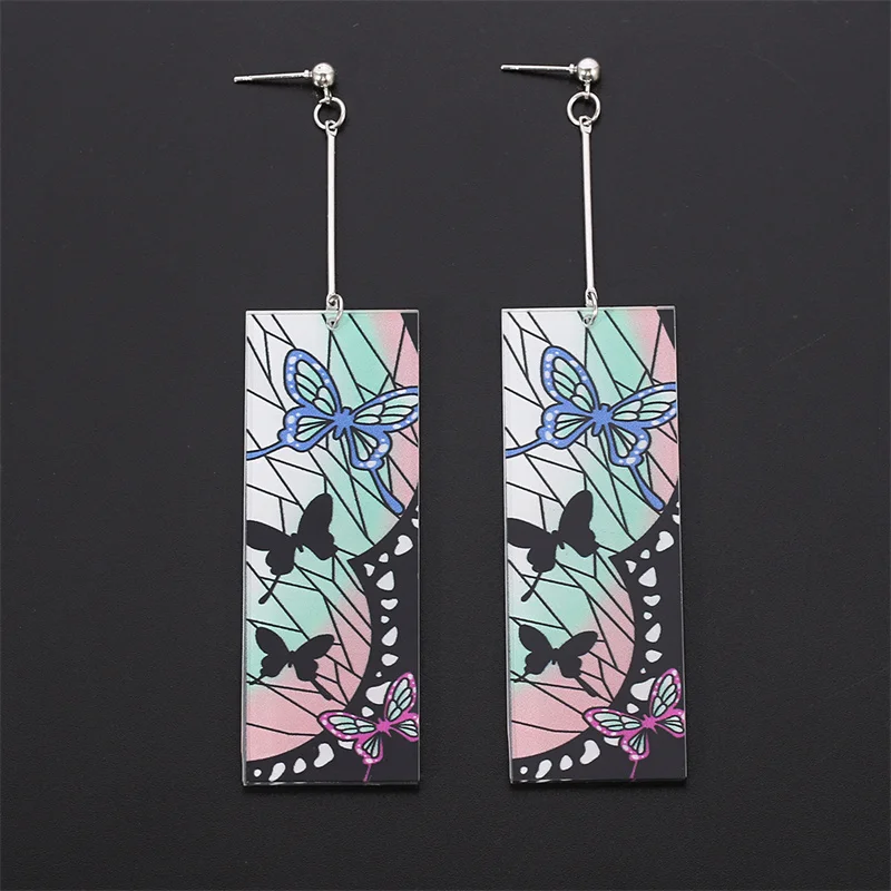 Модные японские клипсы Tanjiro с клипсой из аниме рассекающее демонов акриловые