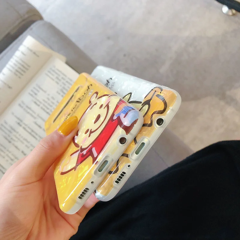 

Winnie the Pooh Piglet Disney Phone Case for Samsung Galaxy S9 A51 A52 A71 A72 S21 S20 Ultra Plus Mobile Phones Lens Protective