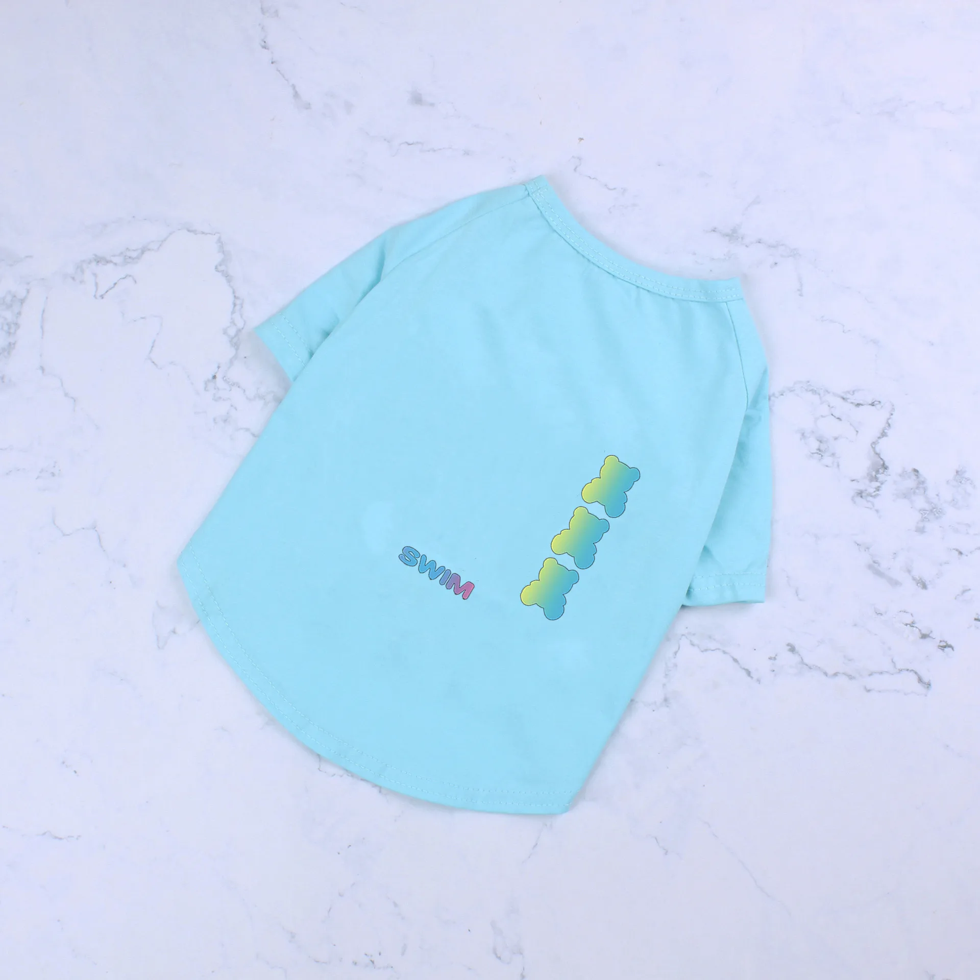 Красочным принтом панель в форме французского бульдога футболка модные летние