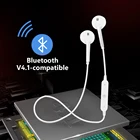 S6 Bluetooth-совместимые наушники, беспроводные наушники, стерео гарнитура, наушники с микрофоном, спортивный шейный ремешок для Xiaomi Redmi Samsung
